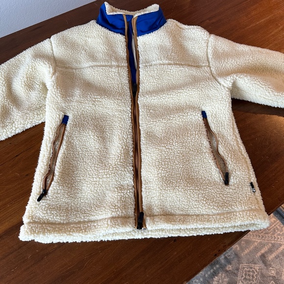 Retro inspired Sherpa Fleece Jacket sz. L - Picture 5 of 5